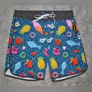 KAVU Go Big Float Riot Board Shorts Swim Trunks size XL Mens